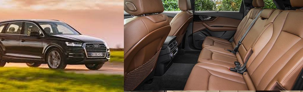 Audi Q7 back seats suv
