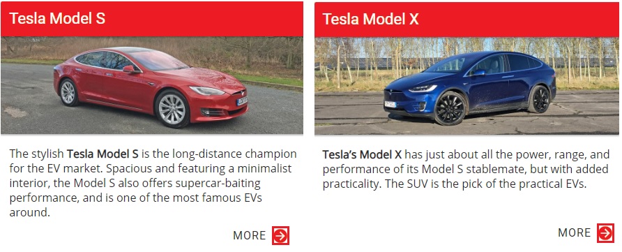 Tesla model X, Tesla model S 