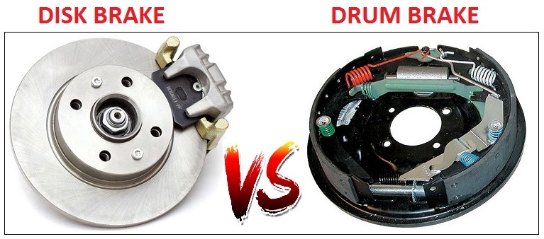 differents between Drum brakes and Disk Brakes