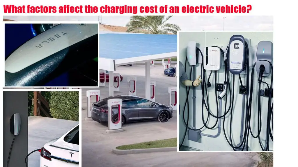 What factors affect the charging cost of an electric car