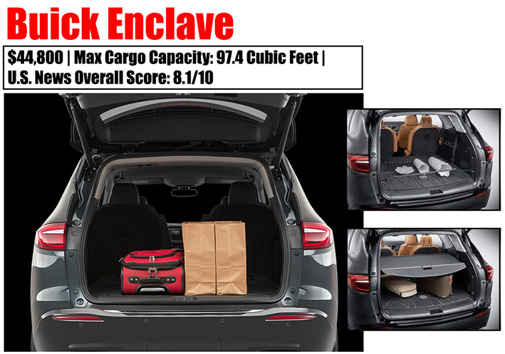 SUV with large Cargo Space Buick Enclave