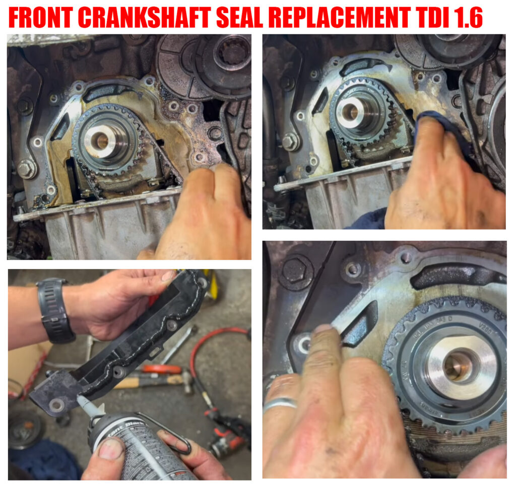 Installing the New Crankshaft Seal and Housing